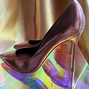 Sergio Rossi Metallic Pink Heels